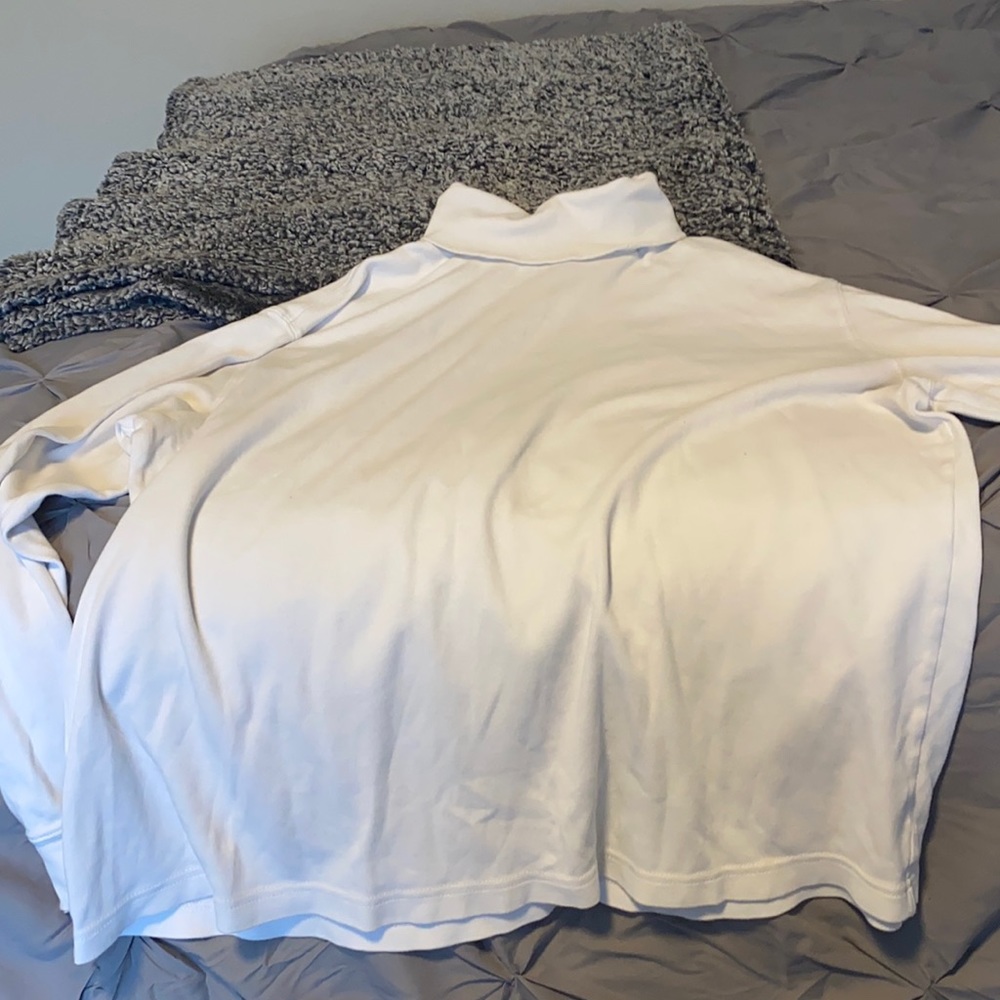 White turtle neck